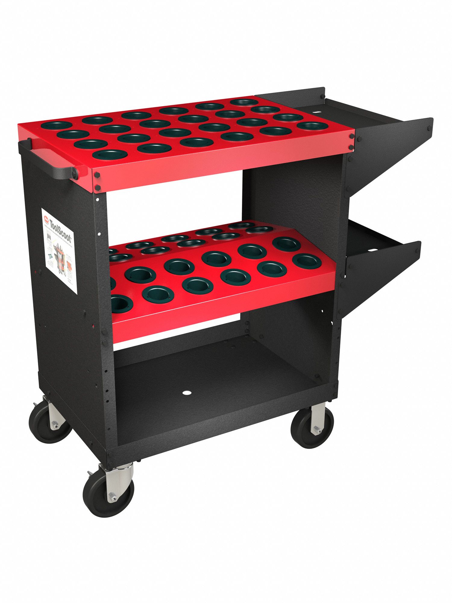 HUOT, For HSK63A Taper, 48 Compartments, Tool Holder Cart 16T93113970 Grainger