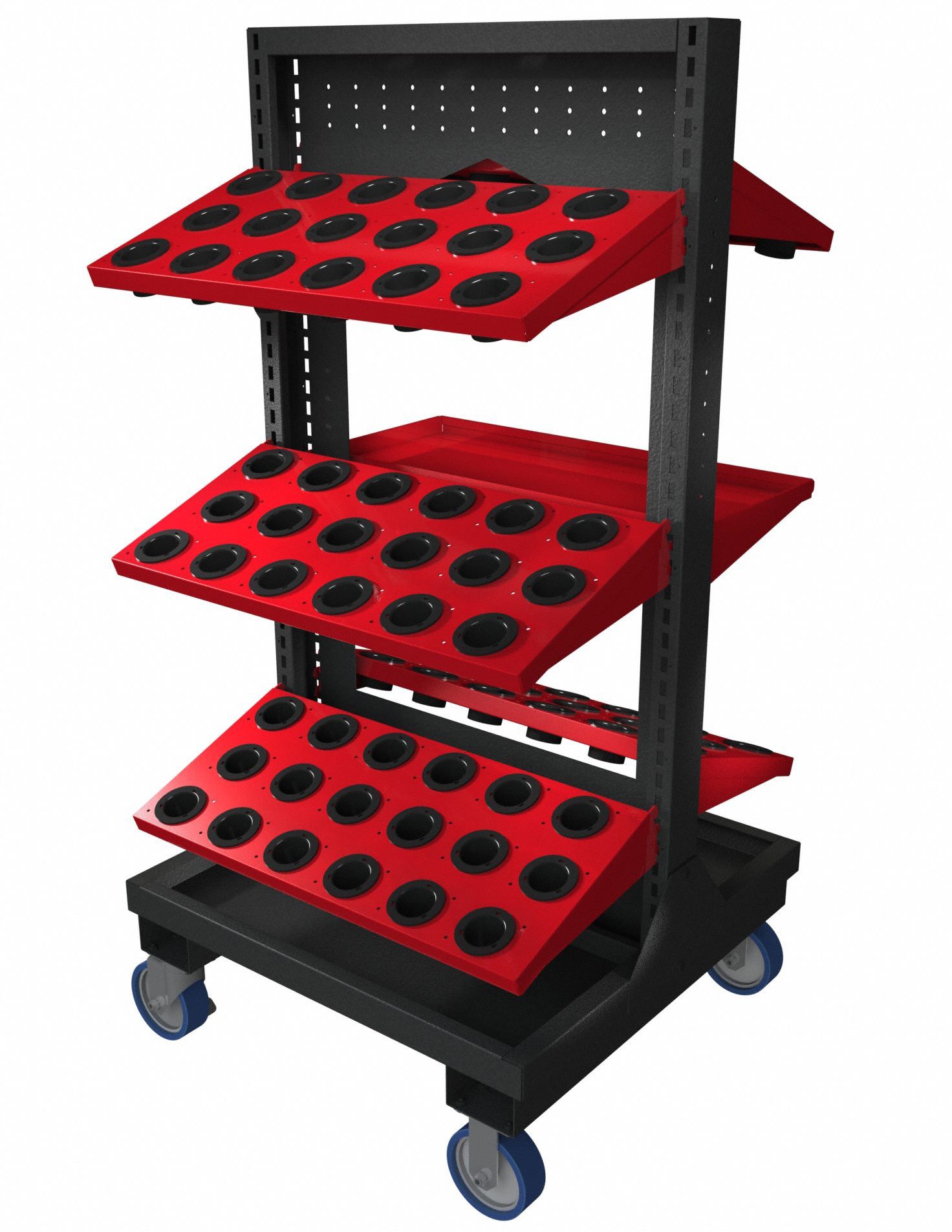 Tool Holder Cart: For HSK63A Taper, 90 Compartments