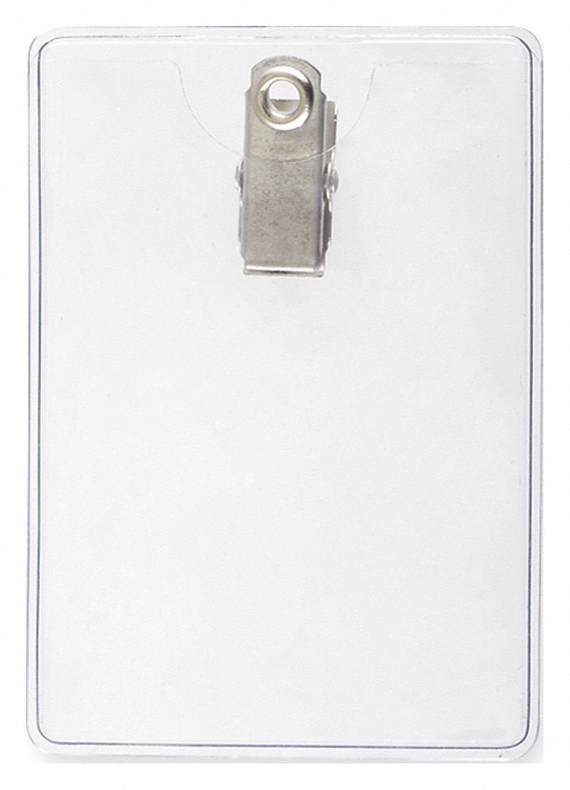 CLIP ON BADGE HOLDER,PK 5