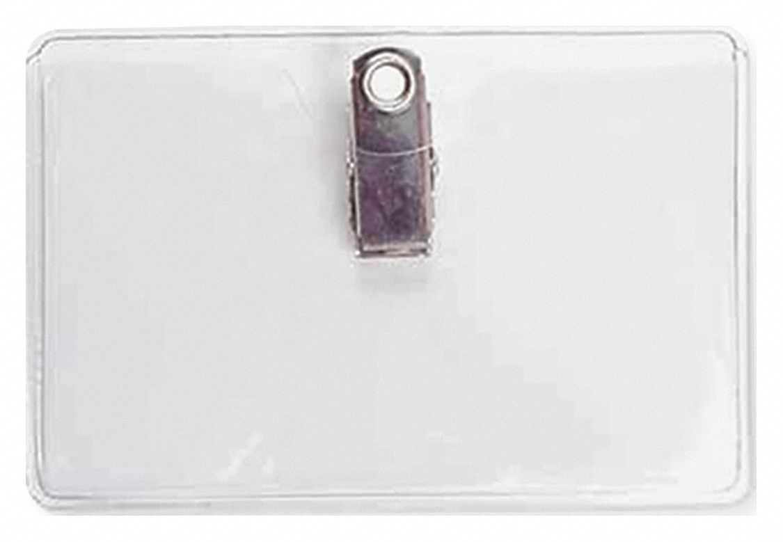 CLIP ON BADGE HOLDER,PK 5