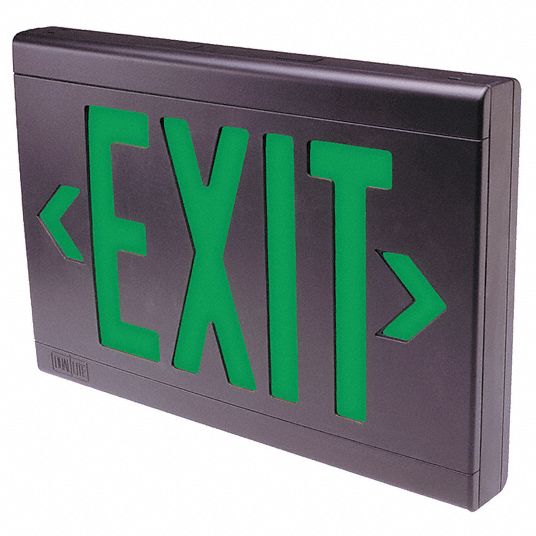 HUBBELL LIGHTING - DUAL-LITE Number of Faces 1 or 2, LED, Exit Sign ...