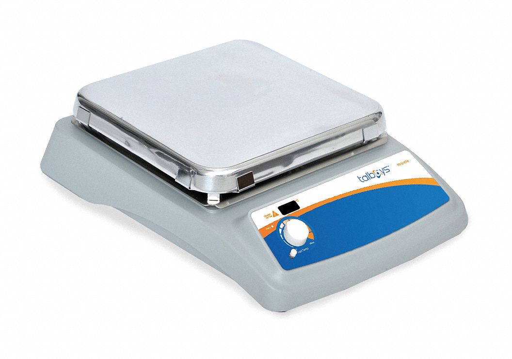 TALBOYS Square, Hot Plate, Temp. Range (C) 5° to 400°, Plate Material