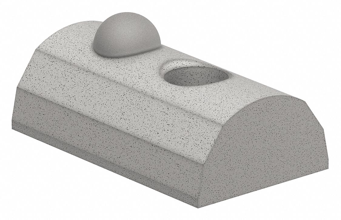 T-Nut: M6 Size, 17/64 in Thread Lg, For 0.4 in Slot Wd, 15 Series, Single Offset, Zinc-Plated, Steel