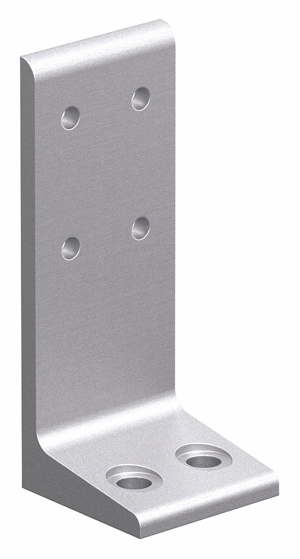 Floor Mount: 10 Series, Aluminum, 2 in x 2 in x 5 in, Drop-In, Triple, Adj