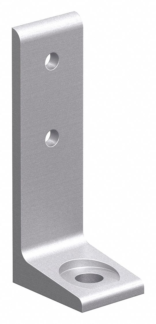 Floor Mount: 15 Series, Aluminum, 1 1/2 in x 2 in x 5 in, Drop-In, Triple, Adj