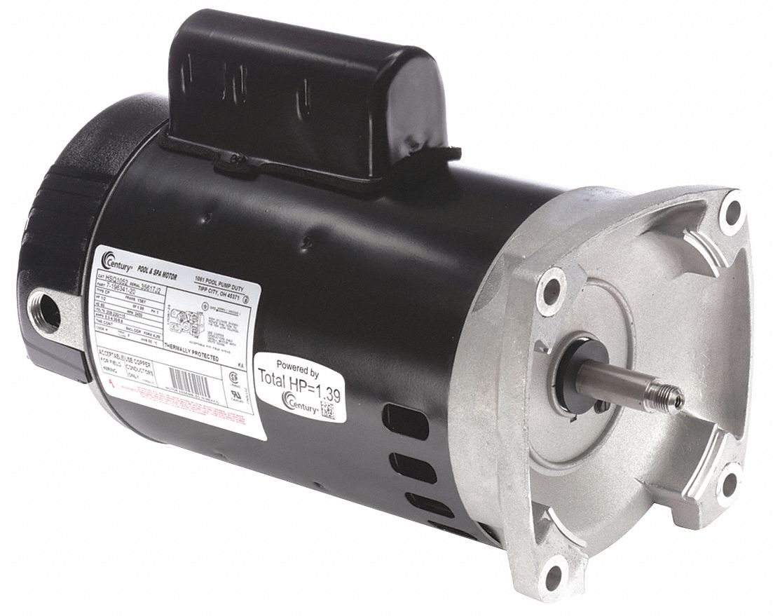 CENTURY USQ1052 Pump Motor,1/2 HP,3450 RPM,115/230 V J218-582AL 48Y 