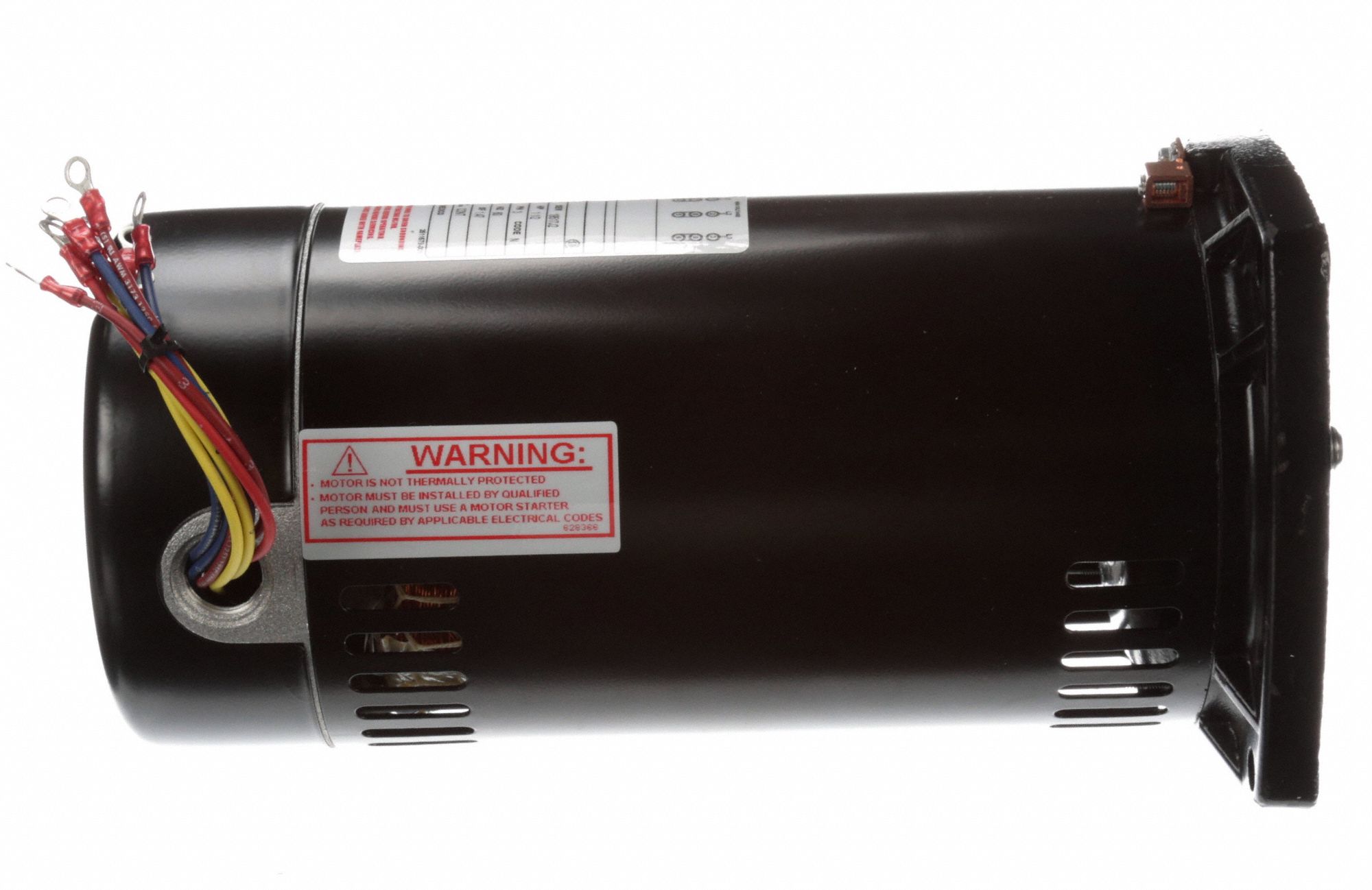 CENTURY Pool Pump Motor, 1 1/2 HP, 3Phase, Nameplate RPM 3,450, 48Y