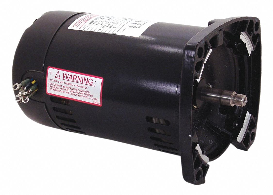 CENTURY 3/4 HP Pool and Spa Pump Motor, 3-Phase, 208-230/460V, 48Y ...