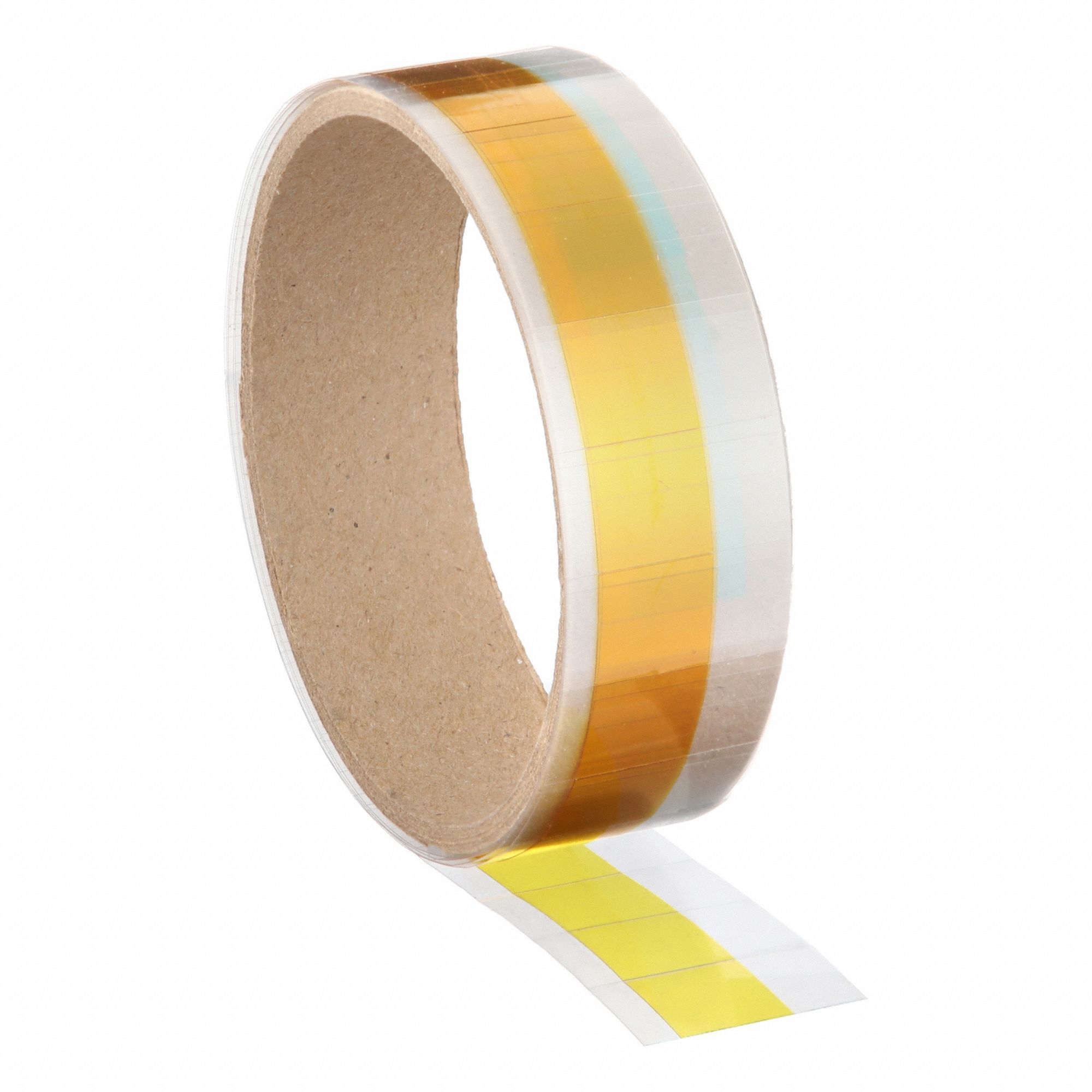Film Tape: Square, 1/2 in Wd, 1/2 in Lg, 2.5 mil Thick, Polyimide Film, Silicone, 64 PK