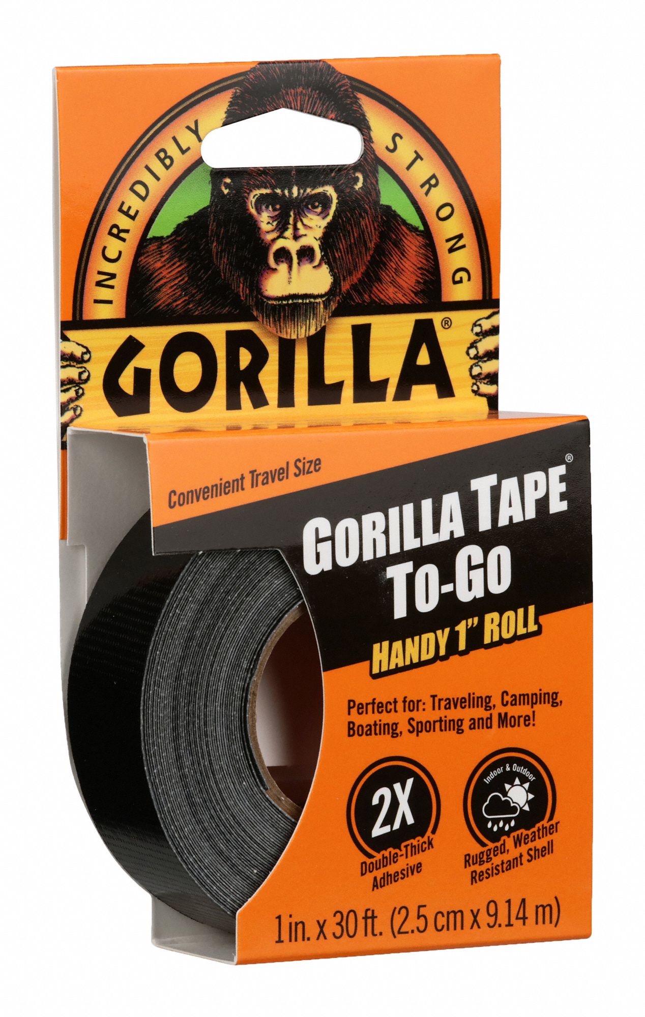 Gorilla 1 in. x 10 ft. Black Heavy Duty Mounting Tape