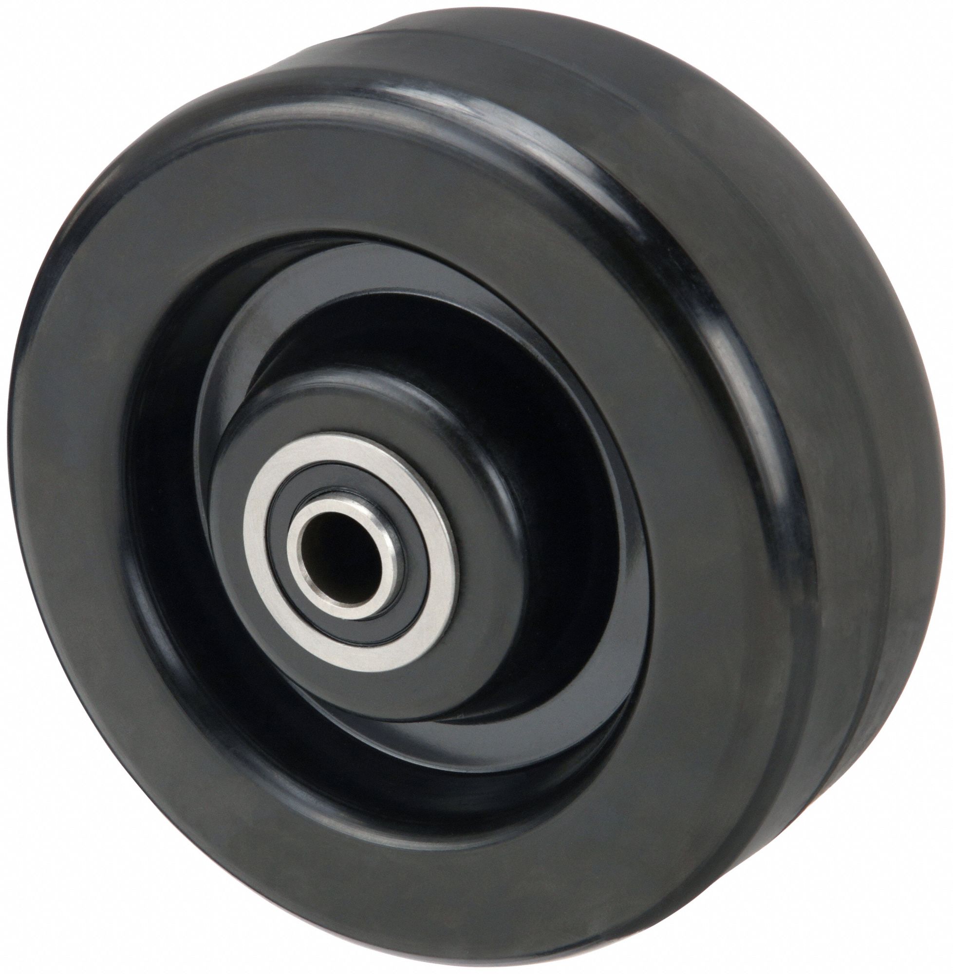 Caster Wheel: 5 in Wheel Dia., 2 in Wheel Wd, Phenolic, 1, 000 lb Load Rating, Std
