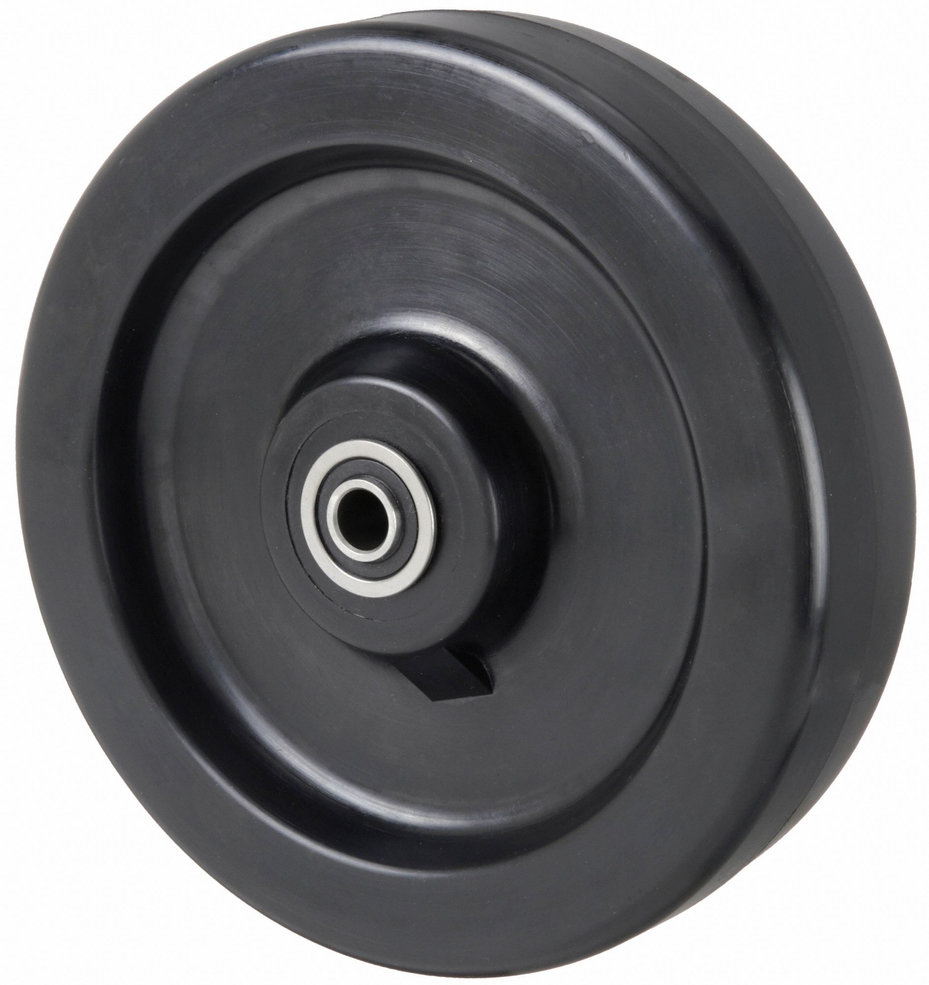 Caster Wheel: 8 in Wheel Dia., 2 in Wheel Wd, Phenolic, 1, 400 lb Load Rating, Std