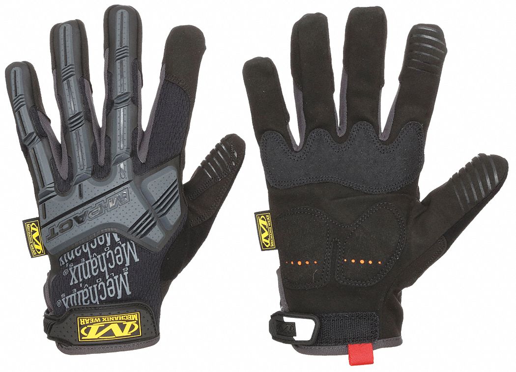 MECHANIX WEAR Mechanics Gloves: S ( 8 ), Mechanics Glove, Full Finger,  Synthetic Leather, TPR, 1 PR