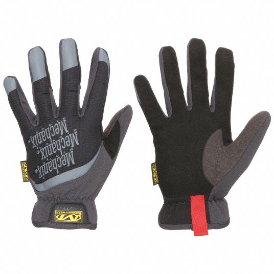 MECHANIX WEAR Mechanics Gloves: M ( 9 ), Mechanics Glove, Full Finger,  Synthetic Leather, TPR, 1 PR