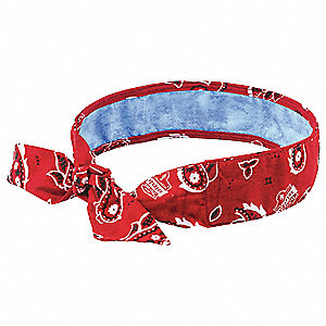 6700CT BANDANA, RED, UNIVERSAL SIZE, 35½ X 2 IN, COTTON, EVAPORATIVE, UP TO 4 HR