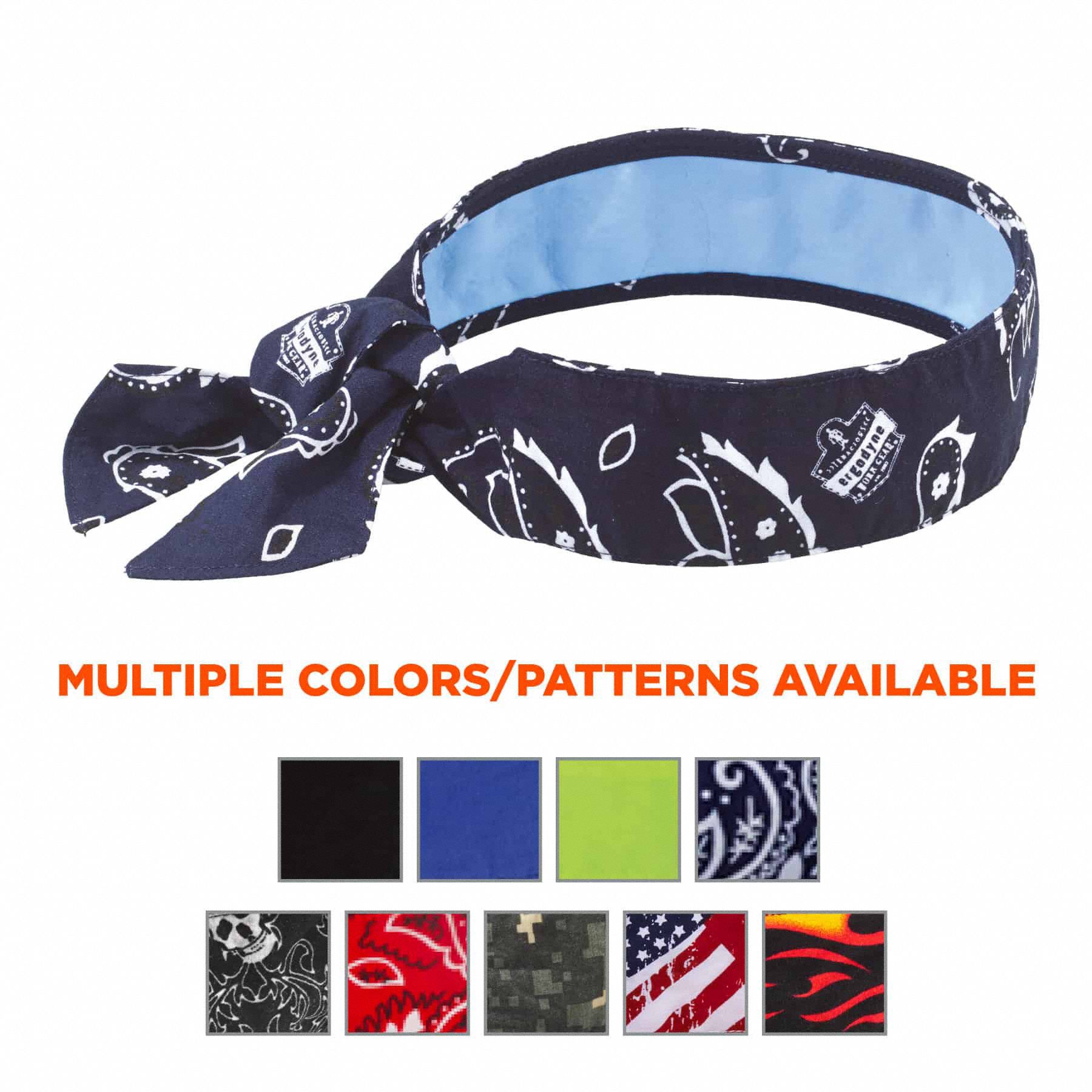 CHILLITS BY ERGODYNE Evaporative Cooling Bandana Navy, Universal