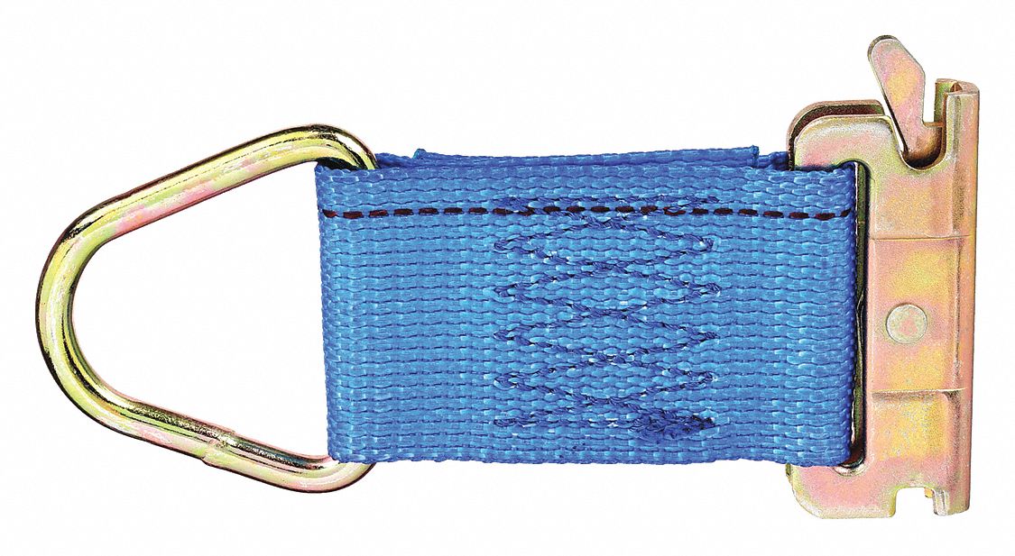 ROPE TIE-OFF, 2 IN W, STEEL, BLUE