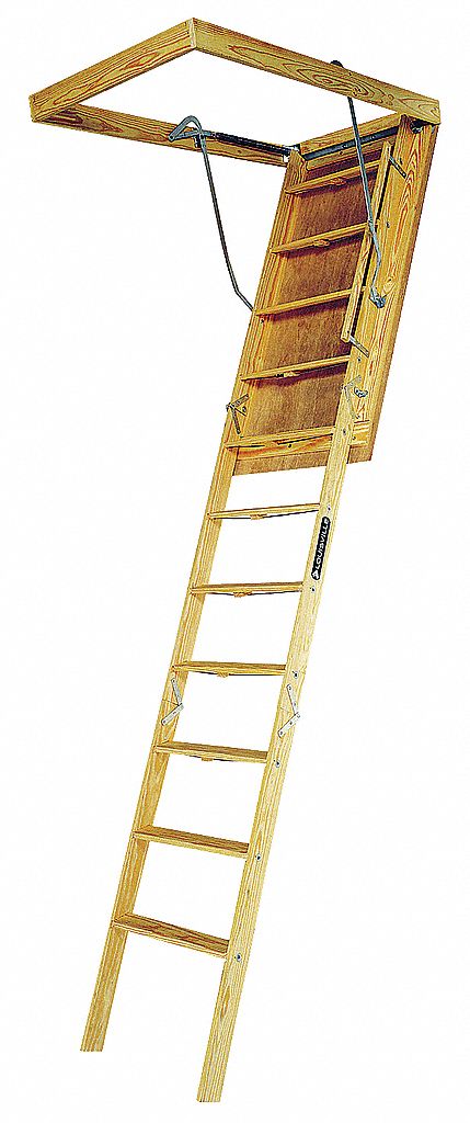 16V964 - Big Boy Attic Ladder 8 Ft 9 In to 10 Ft