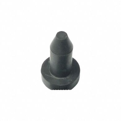 Bumper Door Stop: Door - Mounted, 5/8 in Wd, 1 in Overall Ht, Black