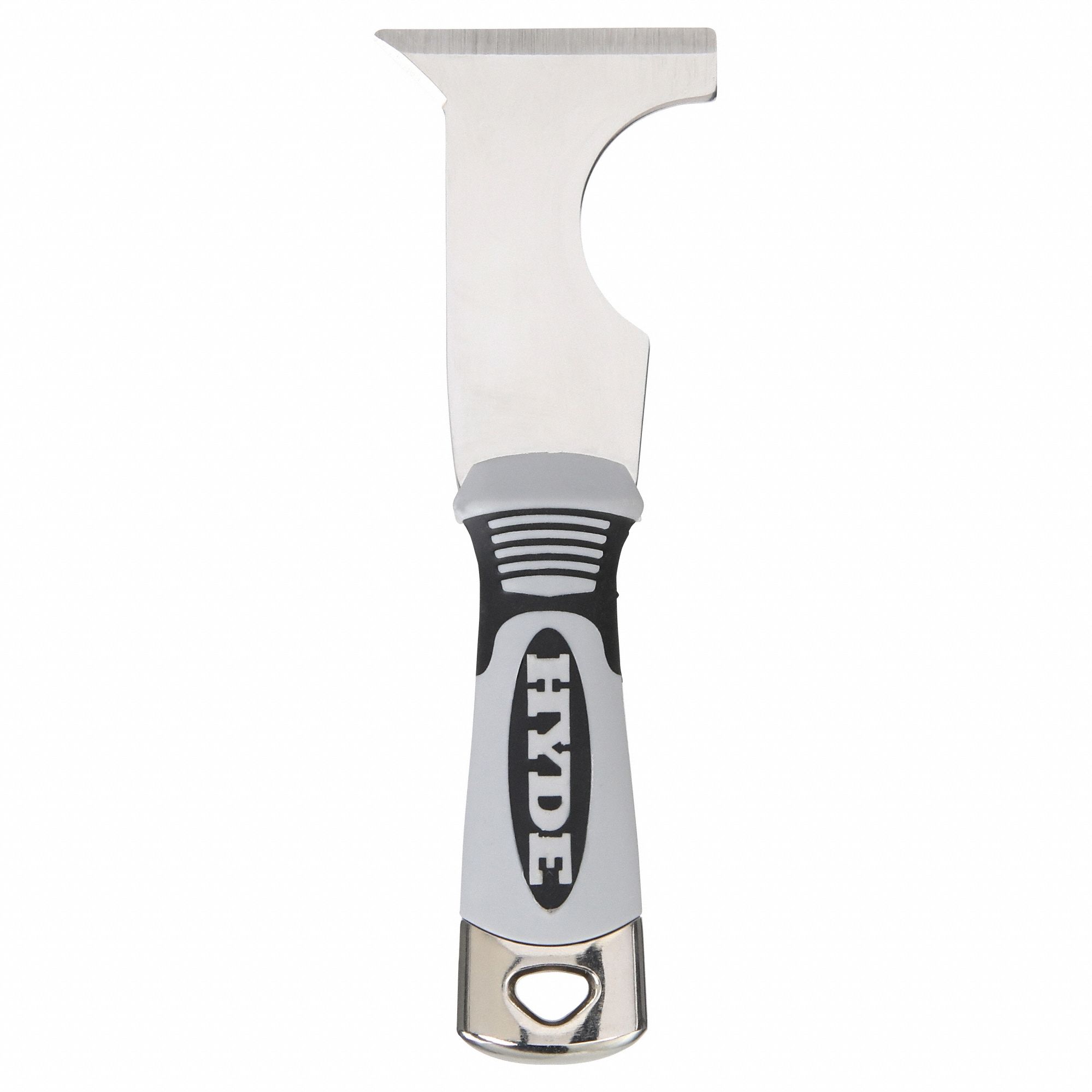 PAINTERS TOOL, STAINLESS STEEL, 2 1/2 IN BLADE W, 3 1/8 IN BLADE L, PLASTIC HANDLE