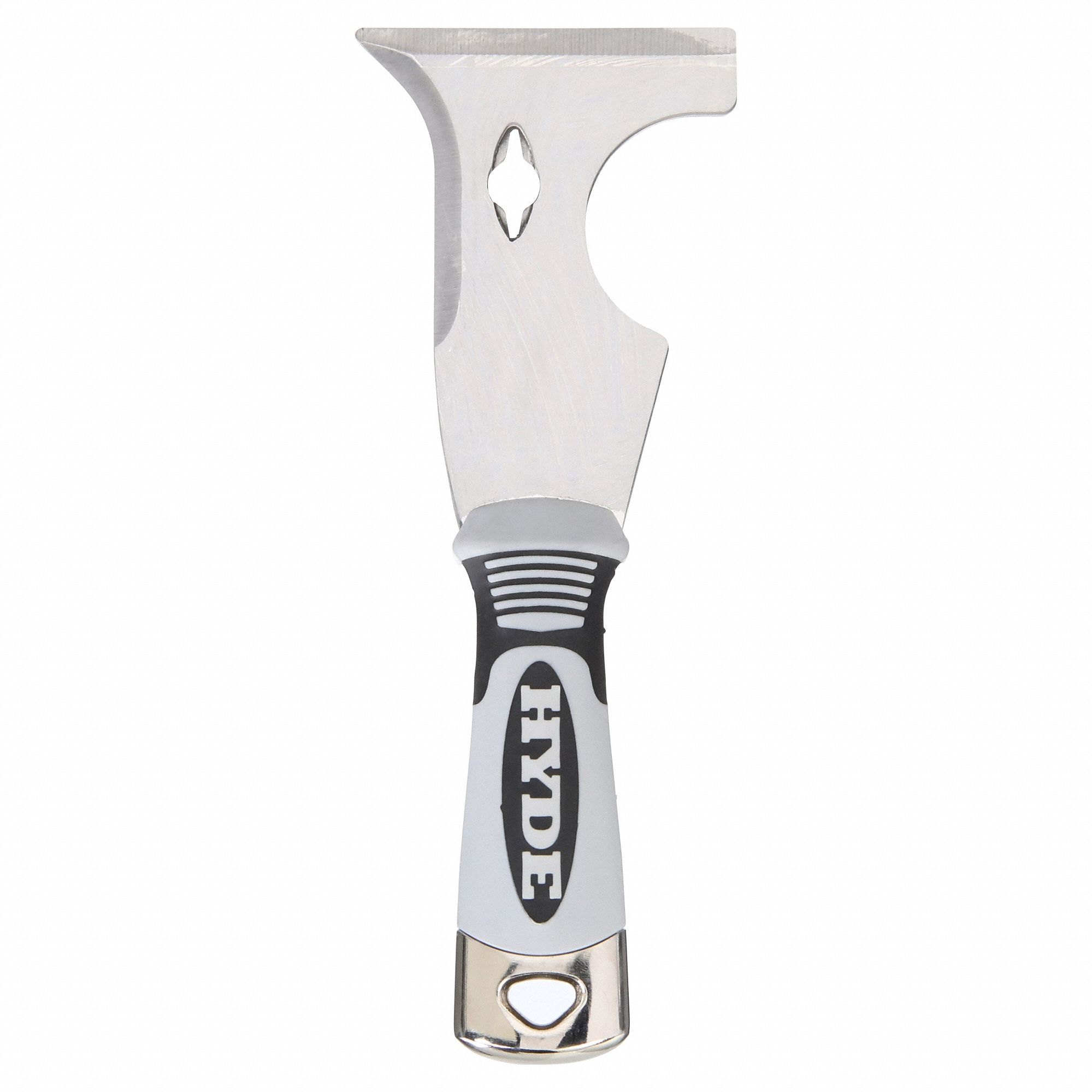 PAINTERS TOOL, STAINLESS STEEL, 3 IN BLADE W, 3 5/8 IN BLADE L, PLASTIC HANDLE