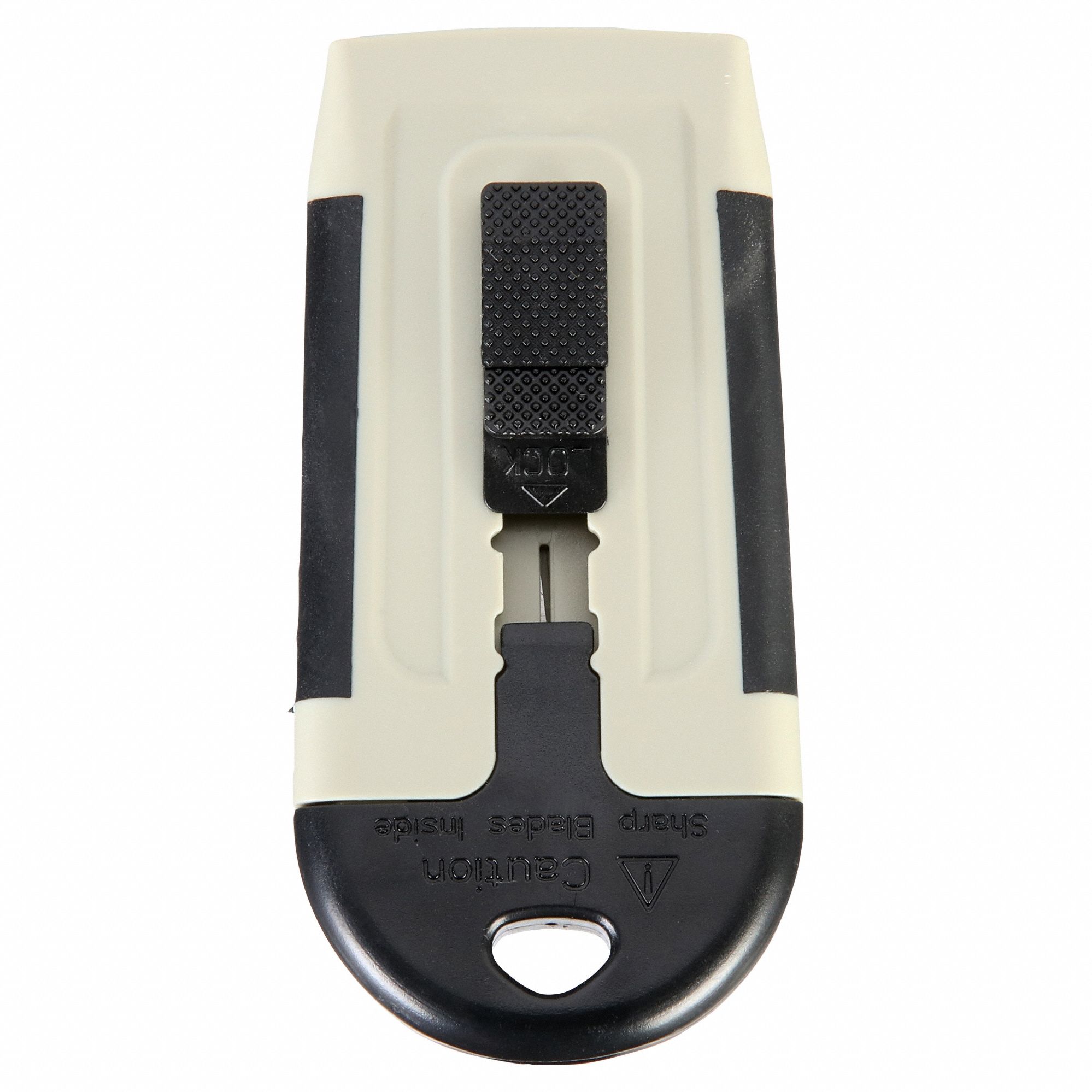 GLASS SCRAPER, CARBON STEEL BLADE, POLYPROPYLENE HANDLE, FLEX, STRAIGHT BLADE, 1½ IN
