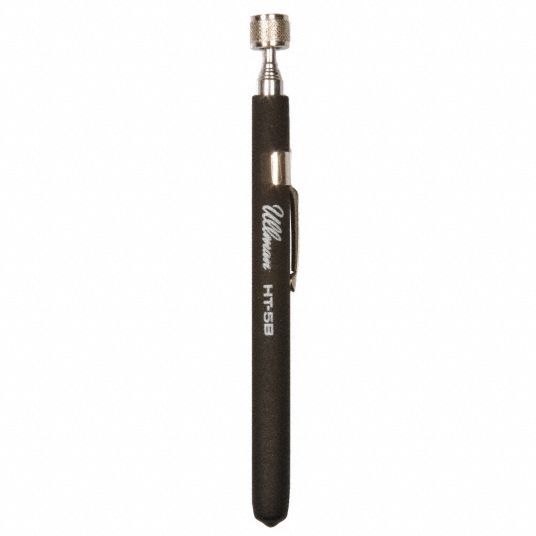 ULLMAN Magnetic Pick-Up Tool: Telescoping, 5 1/2 in Lg, 1/2 in Dia, 25 1/2  in Extended Lg