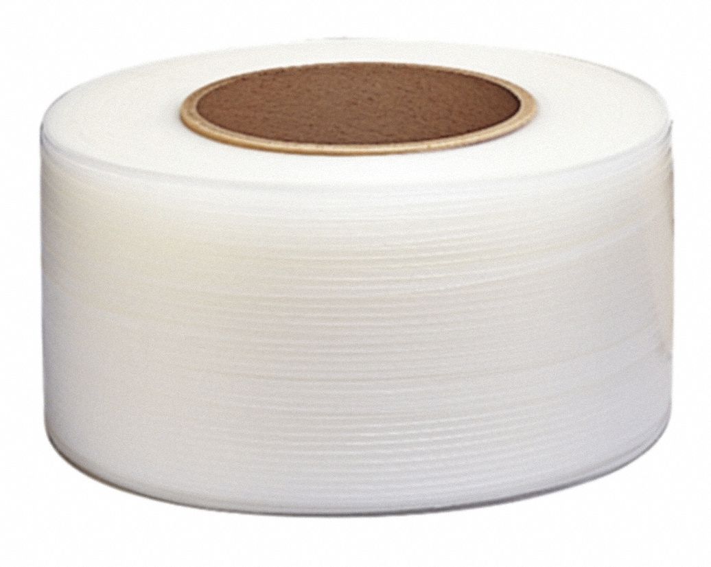 SIGNODE Plastic Strapping: 1/2 In Strapping Wd, 0.012 In Thick, 300 Lb ...