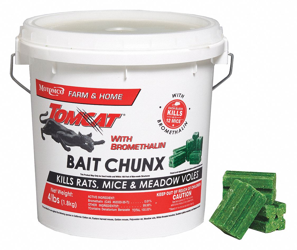 TOMCAT Pail 4 Lb Container Size Rodenticide 16W255 22244 Grainger