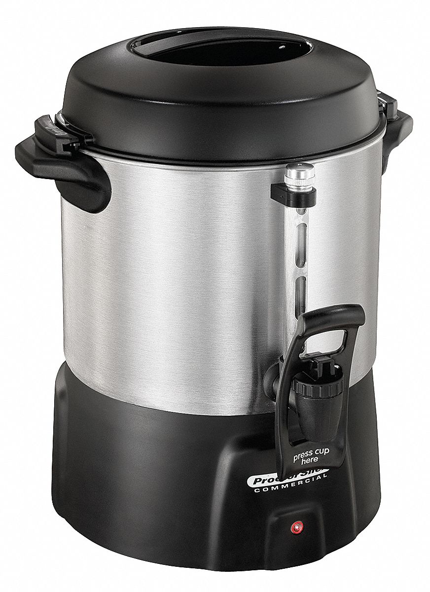 HAMILTON BEACH 40 Cup Aluminum Coffee Urn, Brushed