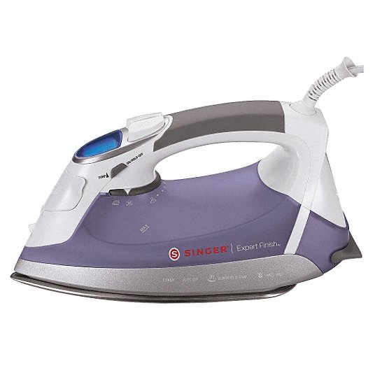 SINGER, 1.5 mL Water Capacity, 7 3/4 ft Power Cord Lg, Electric Iron -  16W504