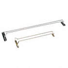 HANGING GLASS RACK,CHROME,24 IN