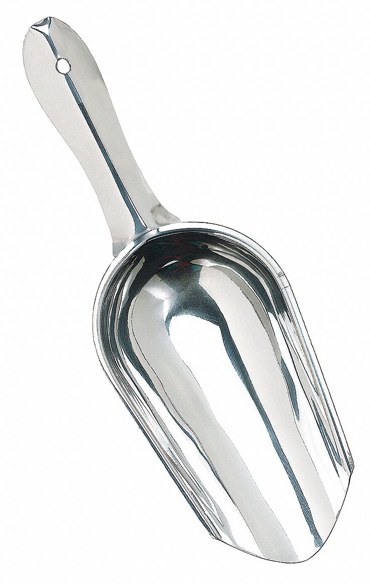 5 oz Stainless Steel Scoop, 8.25” Long by 2.75” Wide