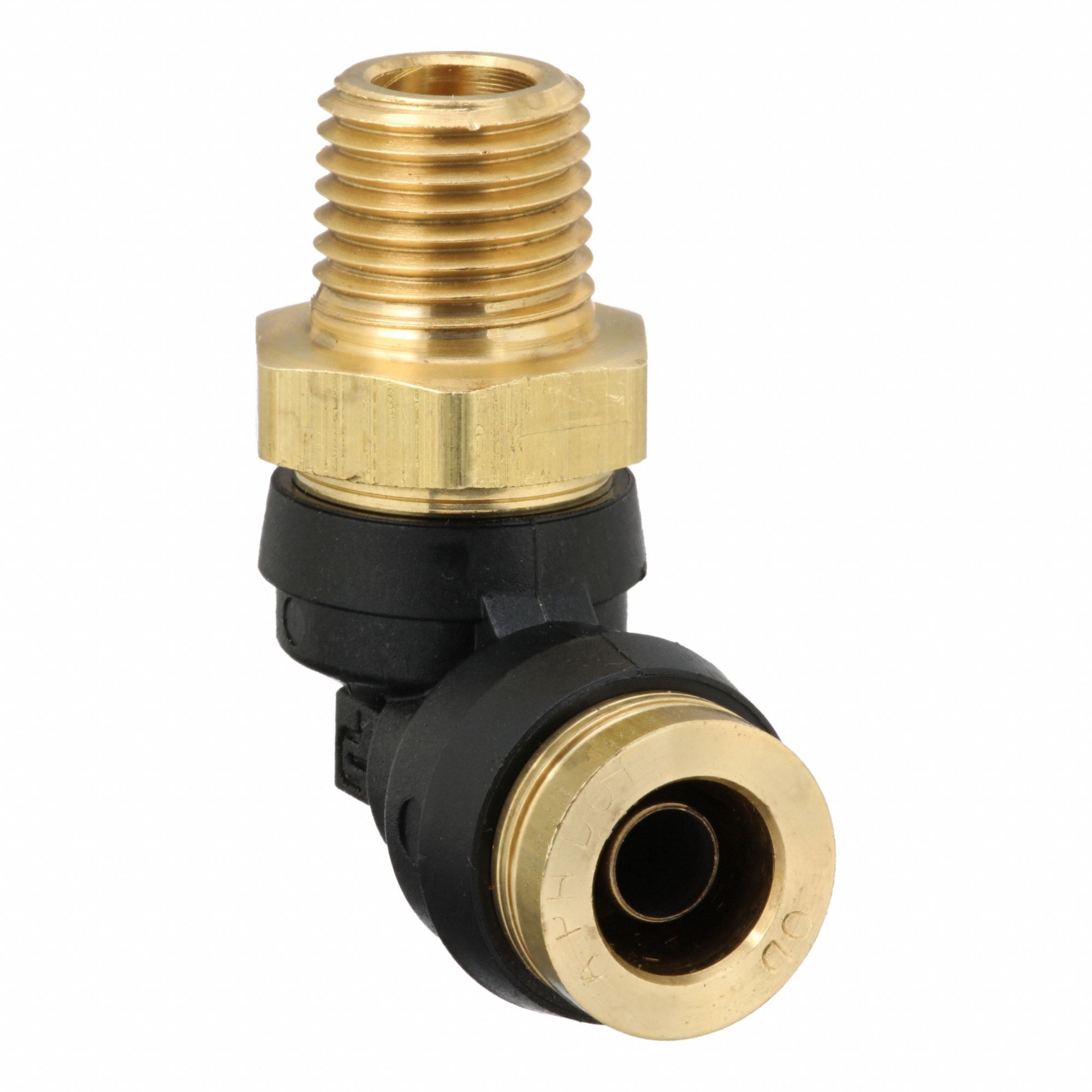 3/8 in OD x 1/4 in Pipe Fitting Size, Push-to-Connect x MNPTF