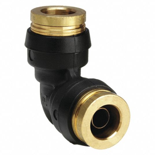 Parker - Push-To-Connect Tube to Tube Tube Fitting: Union Elbow, 1