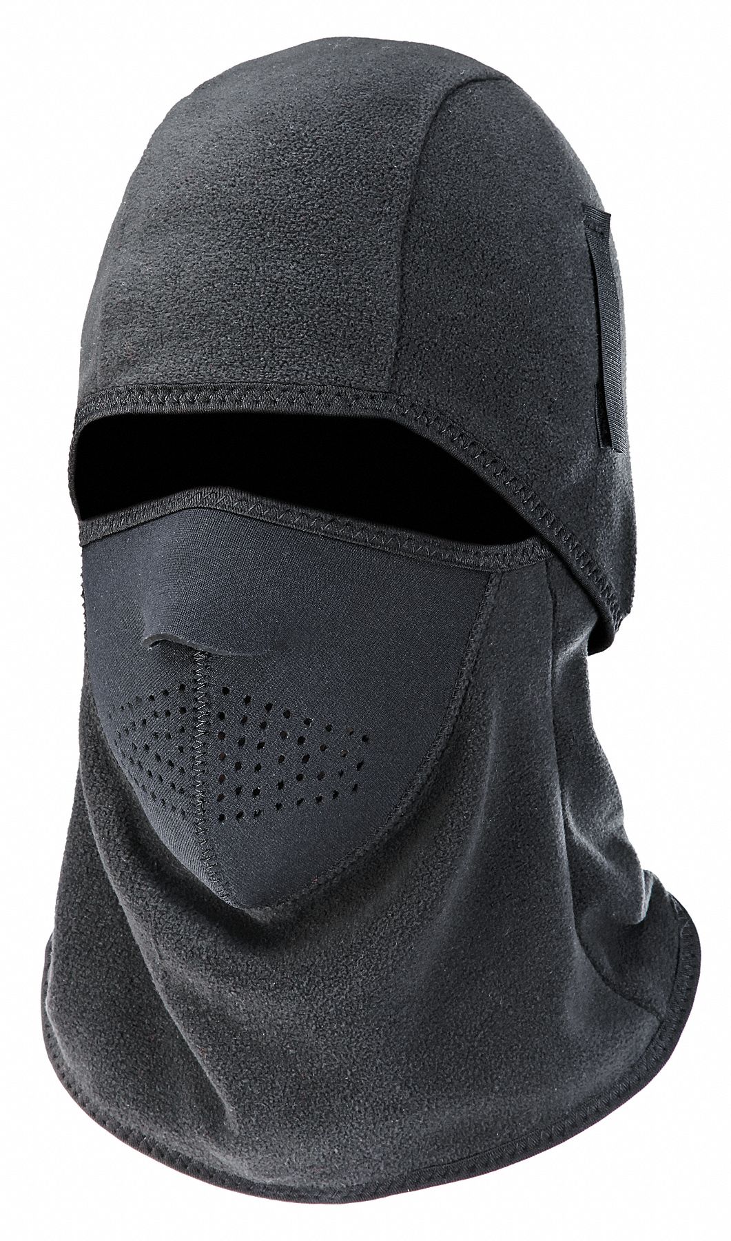 6827 BALACLAVA, BLACK, UNIVERSAL SIZE, FLEECE, HIGH-VISIBILITY, HOOK & LOOP