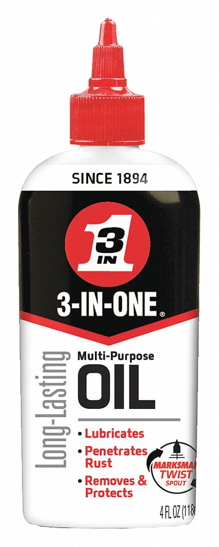 Machine Oil: Multipurpose Oil, 4 oz, Drip Bottle, 100, Amber