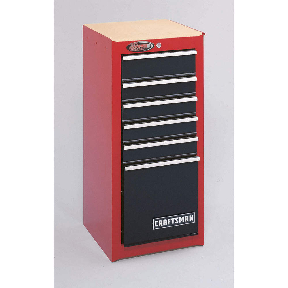 Craftsman Red Black Side Cabinet 35 1 4 H X 15 3 4 W X 18 X D