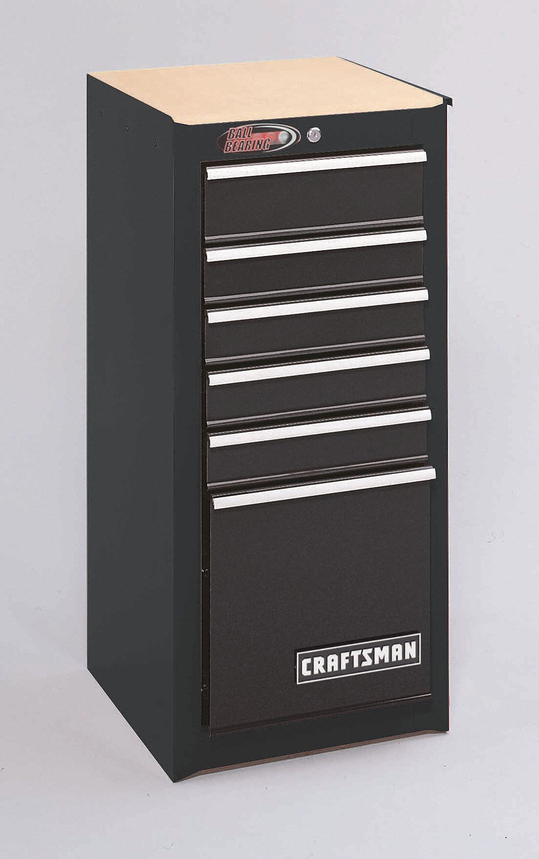 Craftsman Black Side Cabinet 35 1 4 H X 15 3 4 W X 18 X D