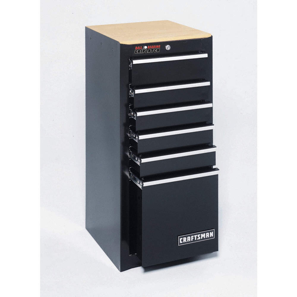 Craftsman Black Side Cabinet 35 1 4 H X 15 3 4 W X 18 X D
