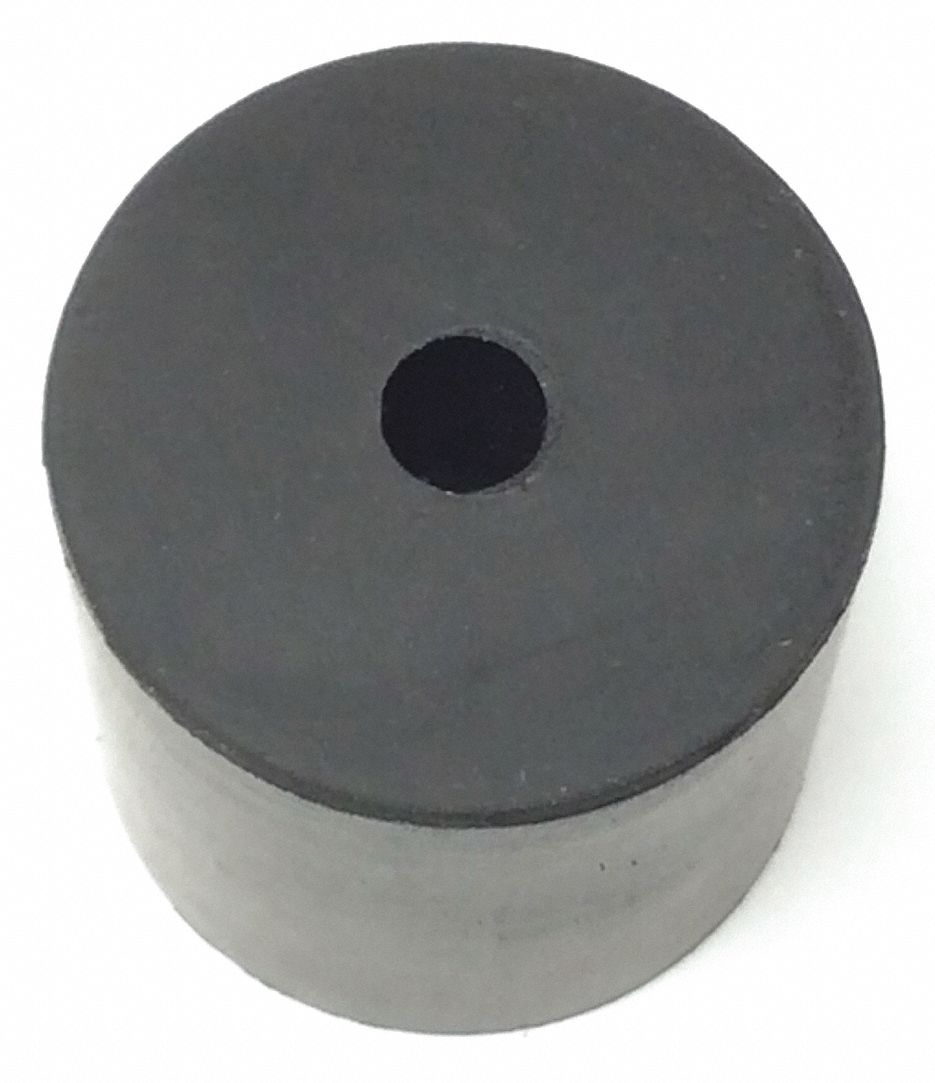 GRAINGER APPROVED Rubber, Bumper, 11/4 in Base Dia., 1 1/4 in Height