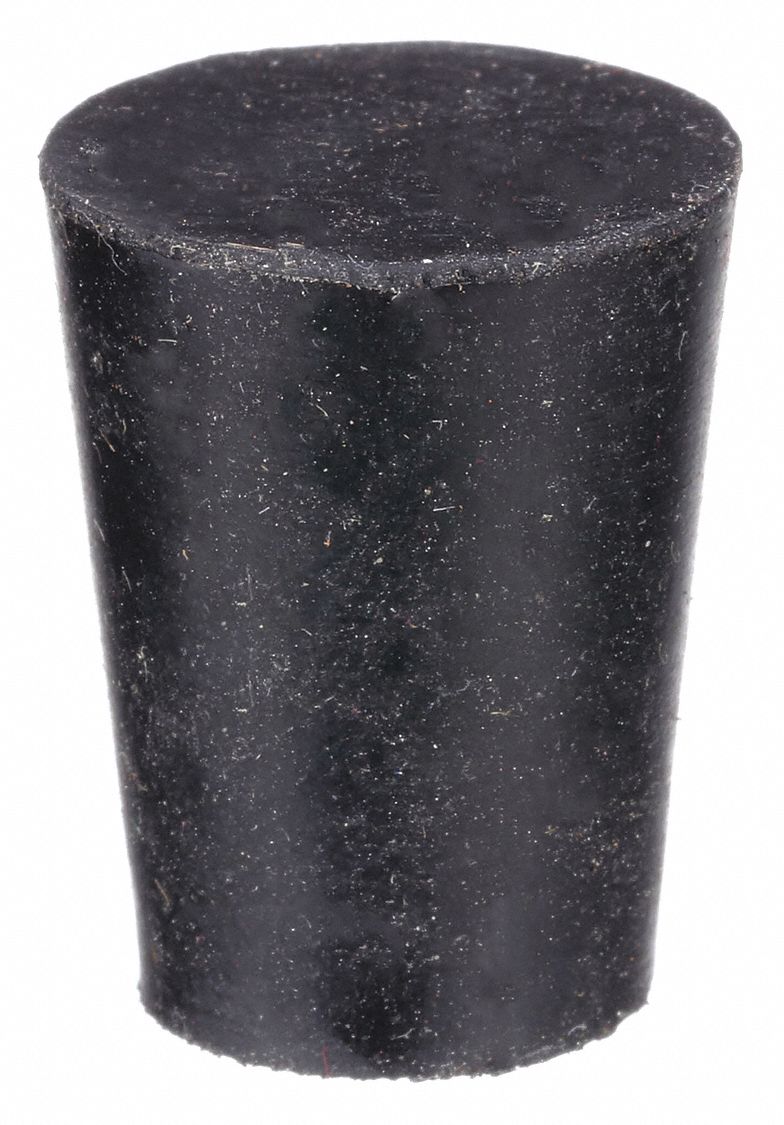 Stopper: SBR Rubber, 2 Stopper Size, 25 mm Neck Size, 16 mm Bottom Dia, 20 mm Top Dia, Stopper