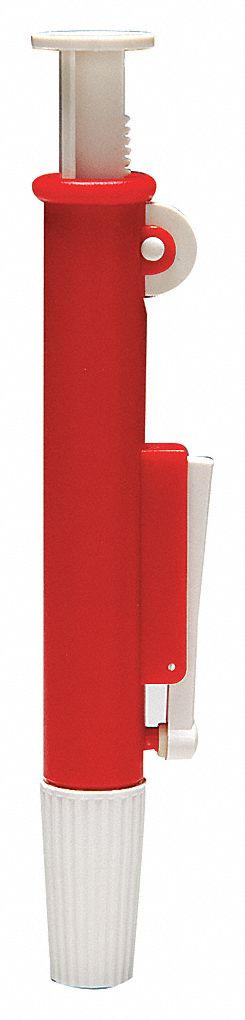 PIPETTE PUMP, 25ML,RED