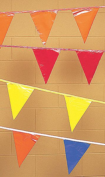 PENNANTS,POLYETHYLENE,MULTICOLOR,10