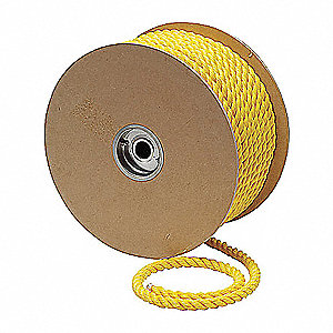 ROPE,TWISTED,200 FT.,5/8 DIA,YELLOW