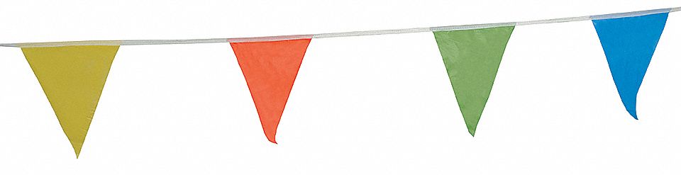 PENNANTS,POLYETHYLENE,MULTICOLOR,60