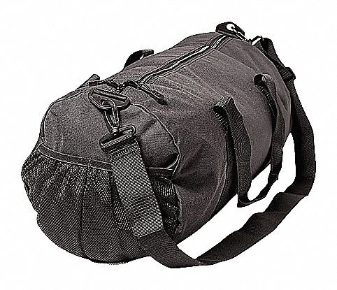 DUFFEL BAG,ROUND,BLACK