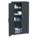 STORAGE CABINET,HDPE,BLACK,66 IN