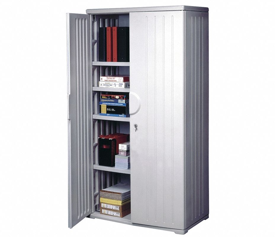 ICEBERG Gabinete para Almacenaje,Platino,72"Alt - Gabinetes de