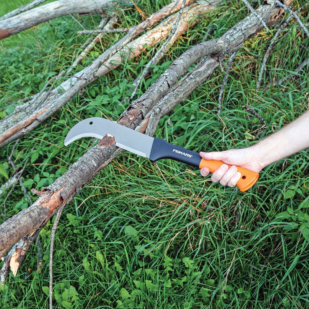 FISKARS Brush Axe, Steel, 9 in Cutting Edge Length, Fiberglass Handle